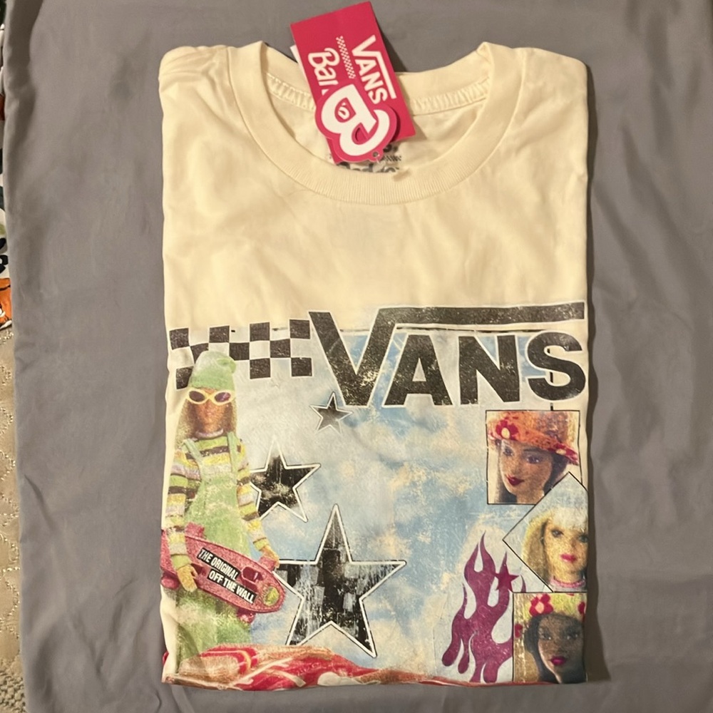 VANS X BARBIE LONESTAR RIDER OVERSIZED T-SHIRT - Size Medium - Picture 7 of 7